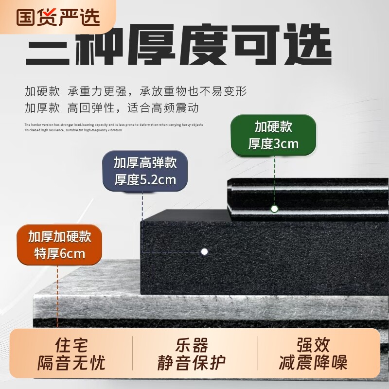 减震消音垫低音炮音响静音防震垫图片