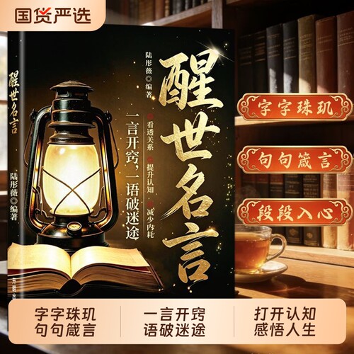 醒世名言一言开窍一语破迷途人间清醒指南智慧句都了人生答案的哲语认知感悟td正版真相情绪逻辑知道心理存在自己时间他人提升朋友