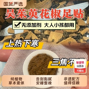 禀元堂儿童吴茱萸花椒足贴驱寒祛湿涌泉穴上热下寒艾草桂圆冰凉