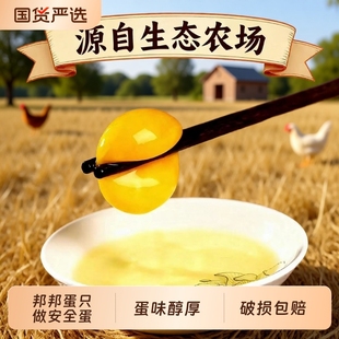 邦邦蛋鲜可生食鸡蛋无抗安心30枚新鲜谷物五谷农场优质喂养