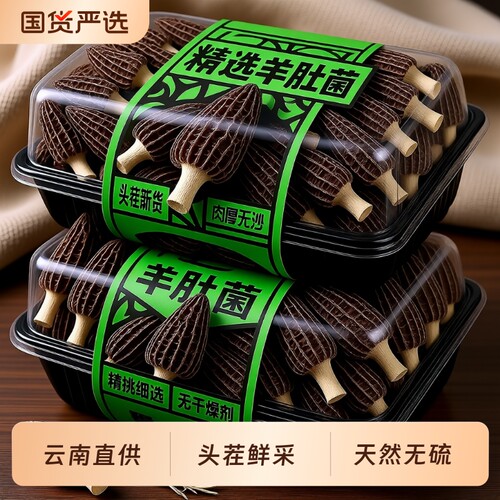 羊肚菌500g无硫精选|千人加购