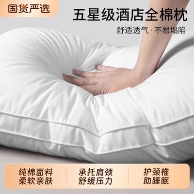 南极人夏季全棉枕芯颈椎睡眠一对