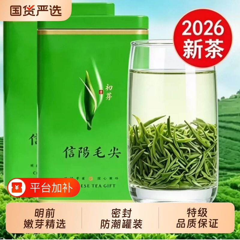 信阳毛尖绿茶2026新茶叶明前浓香型特级手工嫩芽高山云雾春茶正宗