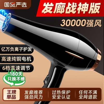 已售500W+】大风力发廊吹风机