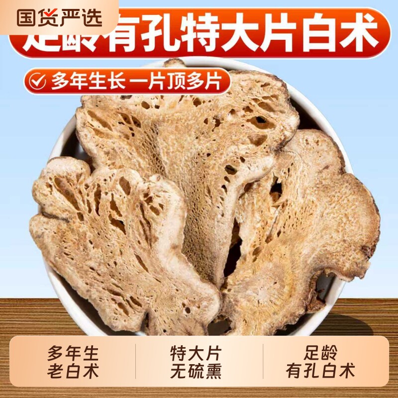 特大片老白术多年生官方正品图片