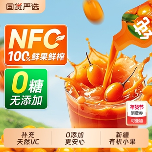 新疆沙棘原浆正品官方旗舰店果源生榨有机沙棘汁原浆nfc果汁饮料
