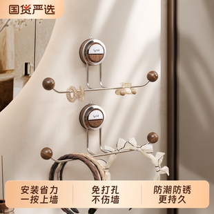 吸盘收纳神器浴室免打孔壁挂式卫生间发圈首饰发箍挂钩发饰上墙