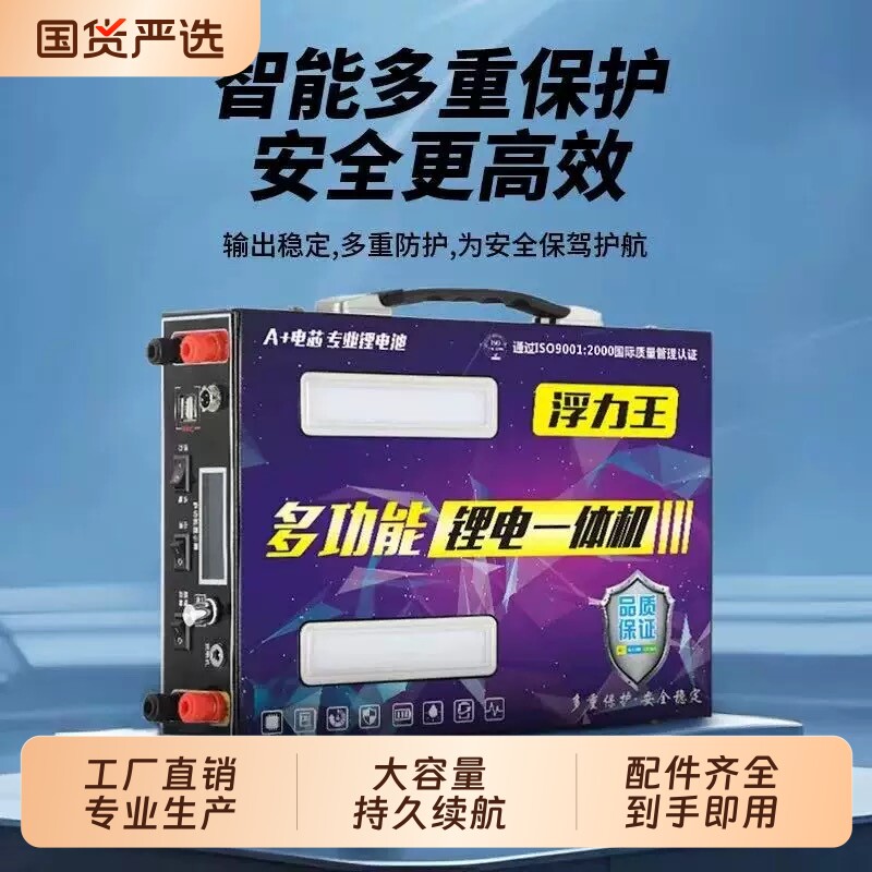 新24V锂电池一体机全套48V大功率背着逆变机头电瓶一体机便携一