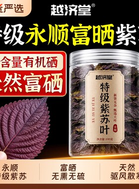 越济堂新鲜紫苏叶食用永顺干泡水喝小紫苏茶野生中药材官方旗舰店