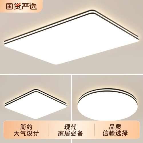 客厅吸顶灯卧室灯现代简约大气