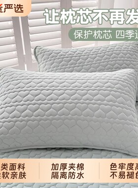 南极人枕头套防头油隔脏枕套单个家用一对装枕芯内胆套48cmx74cm