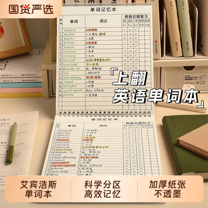 艾宾浩斯遗忘曲线英语单词本