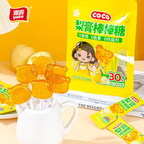 雅客coco梨膏棒棒棒糖48g