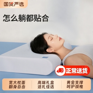 记忆棉枕头深睡蓝枕N2蓝枕芯盒子护颈椎助睡眠学生成人酒店礼盒