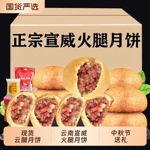 云腿月饼小饼云南特产宣威火腿饼