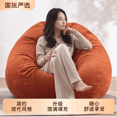 大号豆袋休闲懒人沙发独立内胆