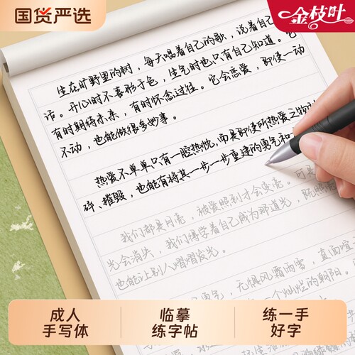 手写体字帖成人练字女生成年速成
