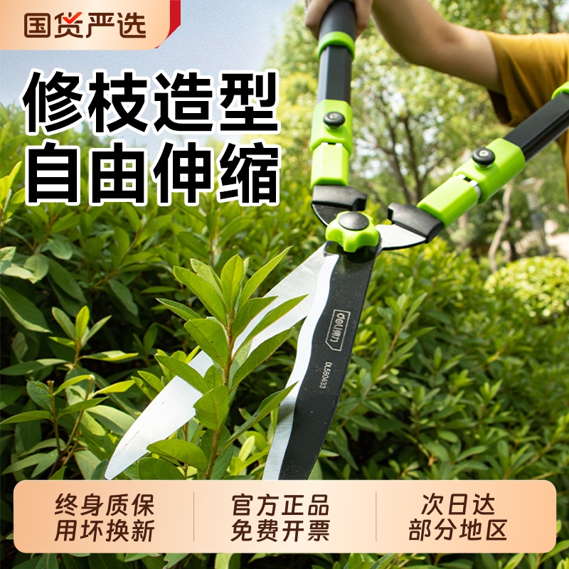 得力园艺剪刀修剪树枝专用剪刀剪果树枝园林大剪刀剪花草枝剪修枝