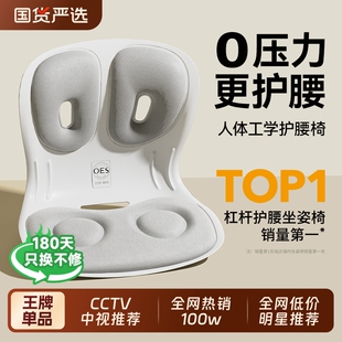 OES人体工学护腰坐垫腰靠垫久坐办公神器靠背垫腰部支撑矫正坐姿