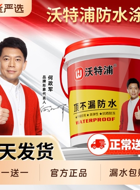 沃特浦防水涂料抖音同款房顶补漏楼顶外墙裂缝渗水屋顶防漏水材料