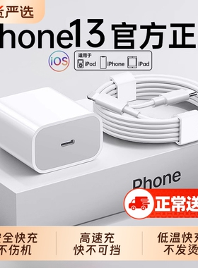 【官方正品】【原快充】适用苹果iphone13充电器13pro充电头13promax数据线PD手机一套装13mini充电线原