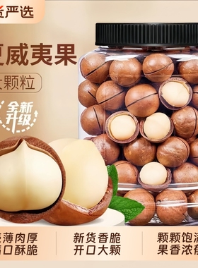 洽食街新货夏威夷果坚果孕妇零食500g奶香原味颗干果年货果仁袋装