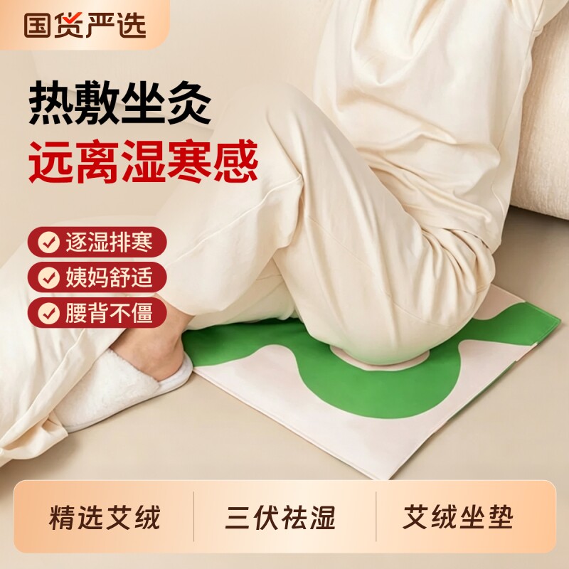 艾灸坐垫子电加热艾绒艾草热敷包理疗袋蒲团护腰臀部三伏天坐灸垫