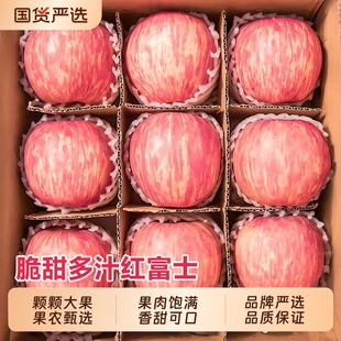 陕西红富士丑苹果新鲜水果老树果整箱应当季 脆甜时令孕妇平果10斤