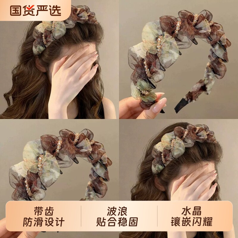 显脸小成人发箍女2026新款高级感洗脸发卡头箍高颅顶女款压发头饰