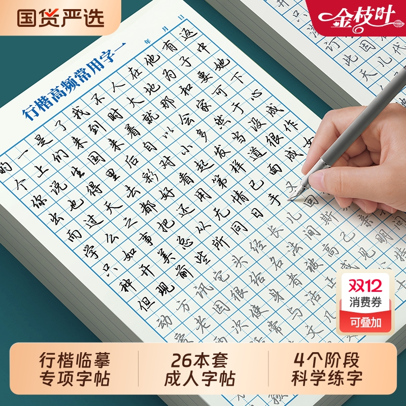 行楷练字帖控笔训练成人书法纸