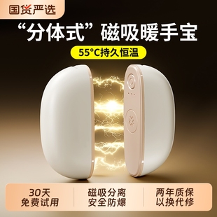 圣诞节圣诞节2025新款 二合一女生暖宝宝防爆礼物学生儿童热水袋usb随身冬天手握取暖神器 磁吸暖手宝充电款