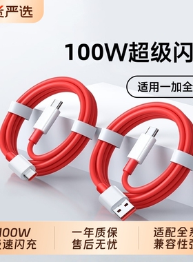 Typec快充适用一加数据线13/12/11充电线Ace双头5/6/7t手机pro超级闪充9r65w正品8A充电器线tpyec80w原装