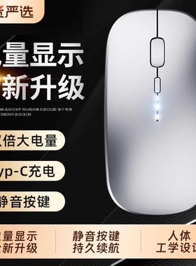 无线蓝牙鼠标静音可充电办公笔记本电脑滑鼠适用苹果华为联想无声