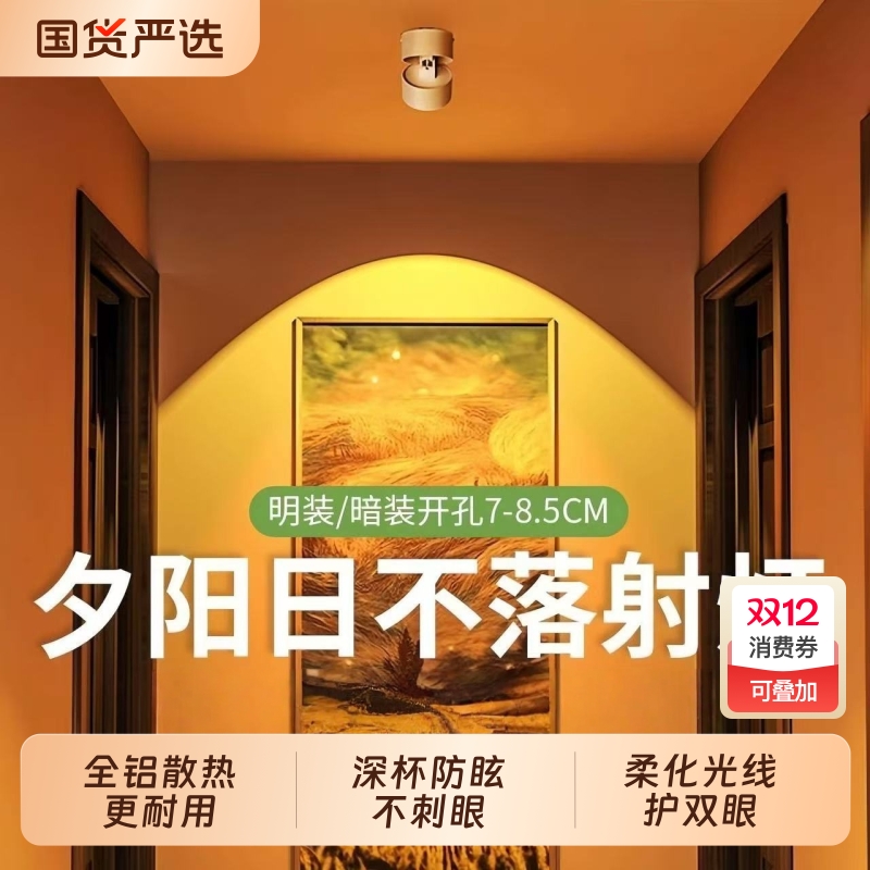 明装家居多场景可折叠氛围射灯