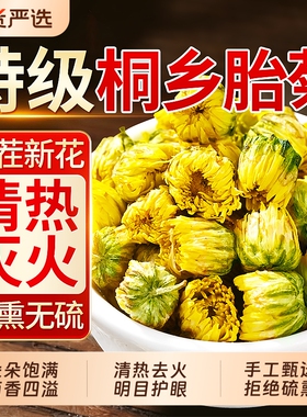 胎菊特级正品官方旗舰店去火清热解天然毒精品金银花桐乡胎菊花茶