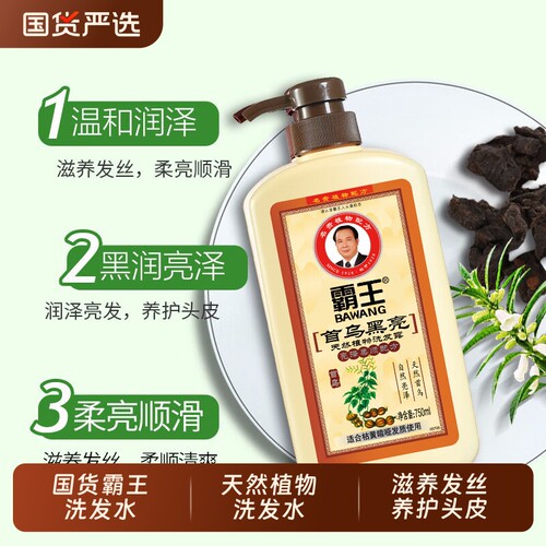 霸王中草药何首乌黑亮洗发水