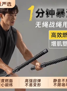 多功能无绳战绳家用健身器材男士体能训练运动甩绳格斗弹簧重力绳