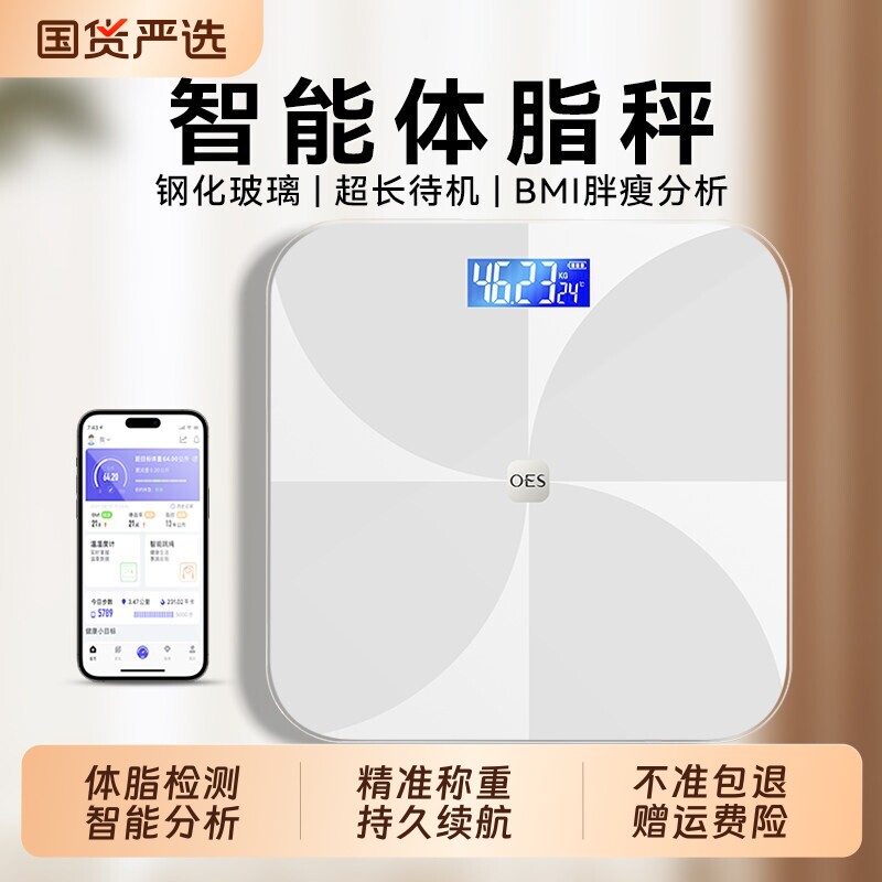 OES智能体脂秤、充电款
