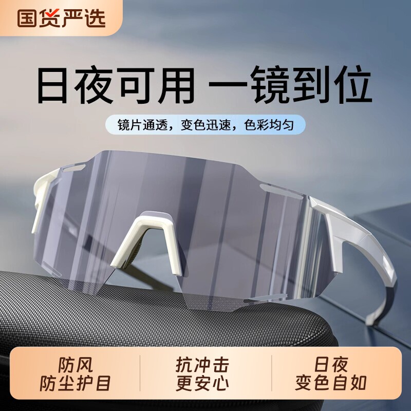 护目镜骑行眼镜运动日夜两用户外变色装备防风沙太阳镜专业徒步