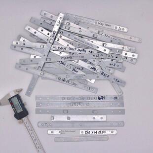 镀锌铁铝塑门窗固定片一字连接片窗框五孔平片拉片固定铁脚片直片