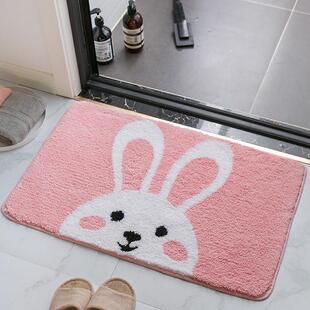 浴室吸水速干地垫卫生间防滑门垫卫浴可爱脚垫卧室门口床边厚地毯