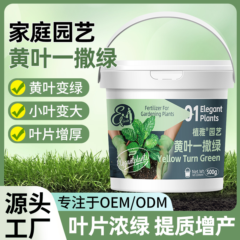 黄叶一撒绿专治植物黄叶病