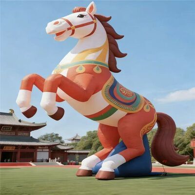 充气马年气模红马小福马小马宝莉气模独角兽新年IP吉祥物卡通定制