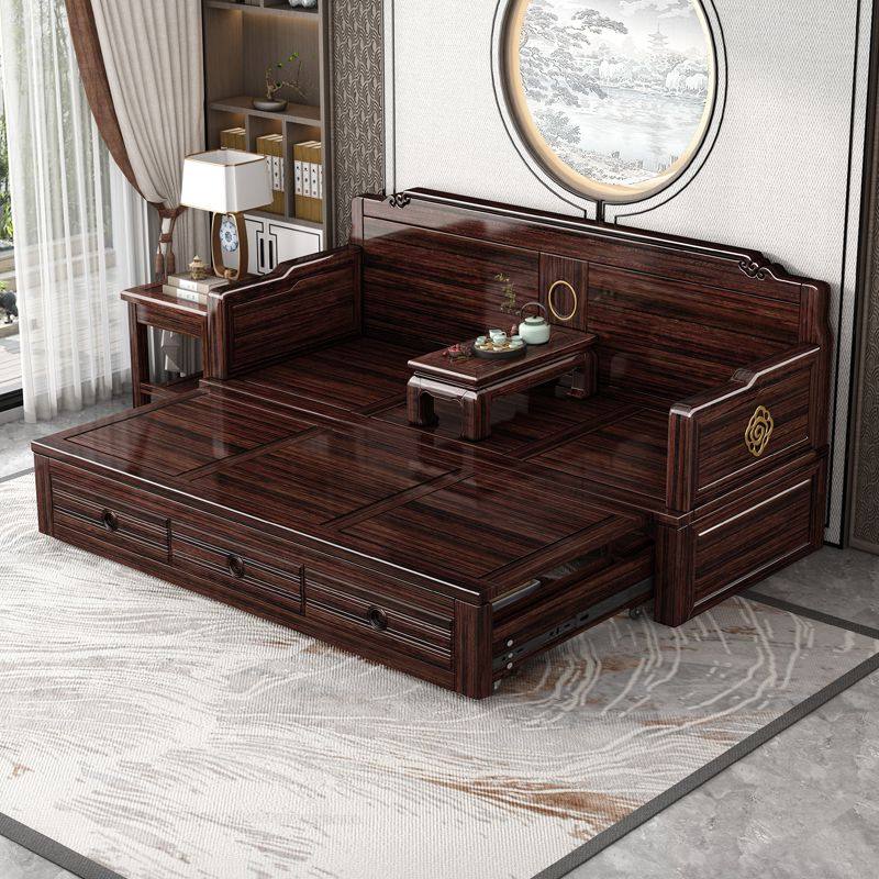 新中式实木罗汉床沙发床两用多功能高档沙发床带抽屉2024新款沙发,住宅家具,罗汉床,淘宝优惠券,粉丝福利购,淘宝优惠卷