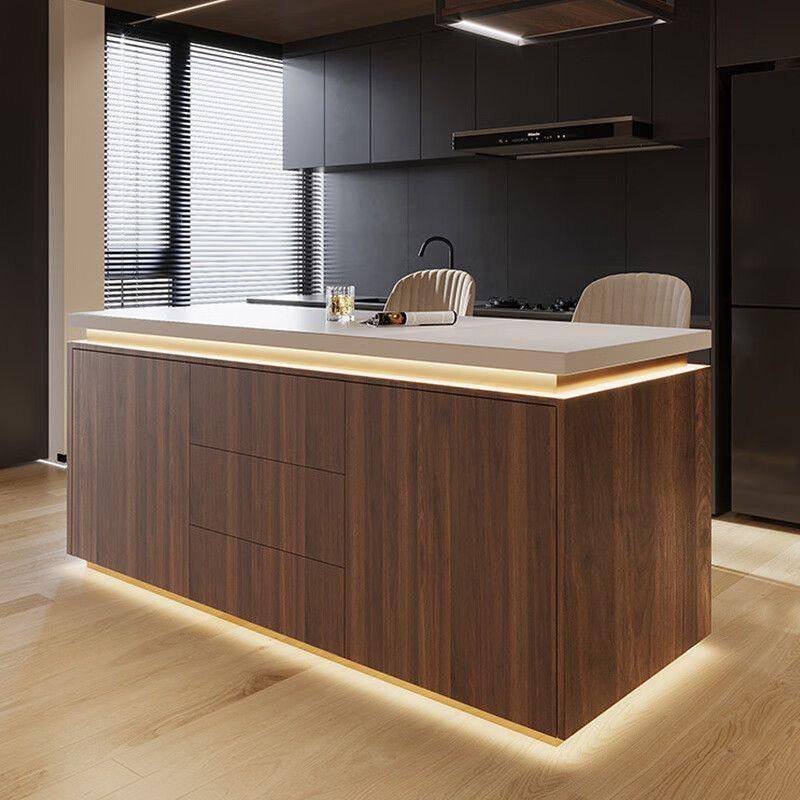 商家用实木客厅厨房中岛台一体小户型开放式餐桌多功能大理石,住宅家具,板木餐桌,淘宝优惠券,粉丝福利购,淘宝优惠卷