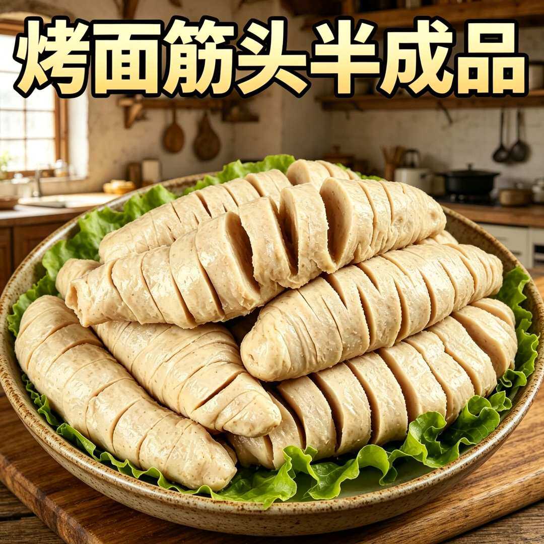 烤大面筋串烧烤食材筋头半成品商用批发烧烤串卷饼小吃官方旗舰店
