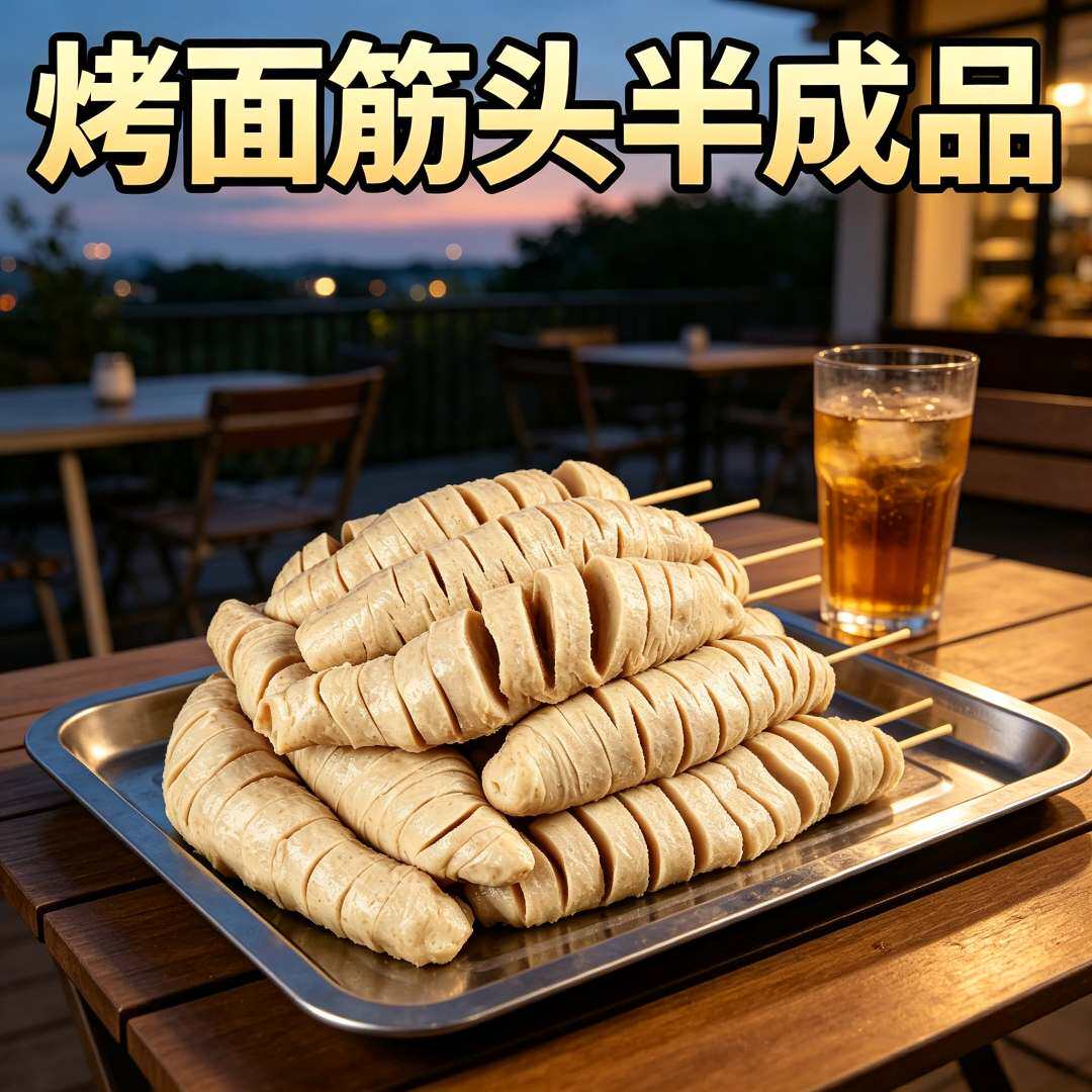 烤大面筋串烧烤食材筋头半成品商用批发烧烤串卷饼小吃官方旗舰店
