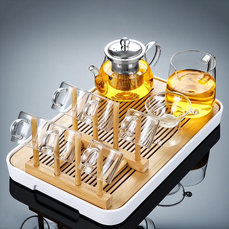 耐热玻璃茶具套装家用泡茶台轻奢高档小茶壶功夫茶杯茶具小型茶盘