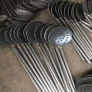 漏勺带柄扒渣勺捞渣勺铝合金清渣勺有色金属液捞渣勺压铸机打渣勺