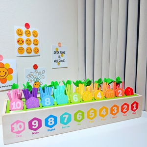 幼儿园数学启蒙教具算术棒拔萝卜